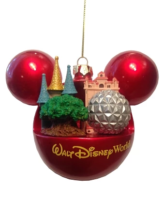 Brand new ❤️ Disney Mickey Ears Icon Ornament - Four Parks, One World - Tower ✨