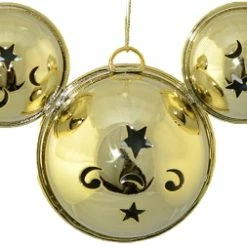 Brand new ???? Disney Mickey Ears Icon Ornament - Mickey Mouse Metal Bell - Gold ????