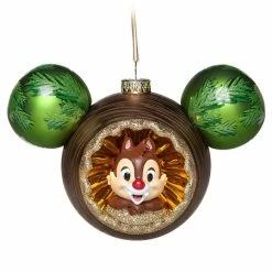 Discount ❤️ Disney ???? Christmas Ornament - Mickey Icon - Chip N Dale - Double Sided ????