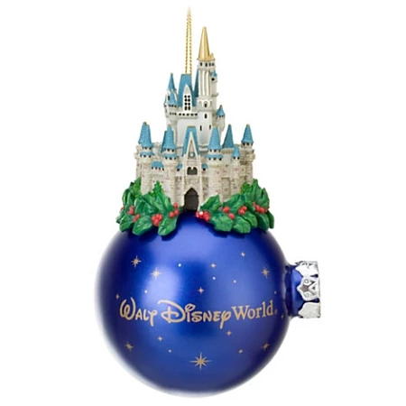 Top 10 ???? Disney ❄ Christmas Ornament - Cinderella Castle - Holly - Blue ????