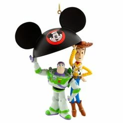 Brand new ???? Disney ???? Christmas Ornament - Toy Story - Buzz And Woody Ear Hat ????