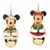 Best deal ???? Disney ❄ Christmas Ornament Set - Santa Mickey And Minnie Mouse Jingle Bell ????