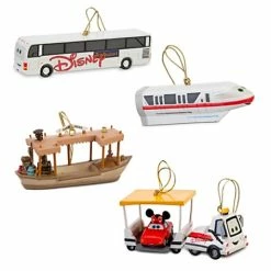 Outlet ???? Disney ❄ Christmas Ornament Set - Disney Parks Transportation Vehicles ????
