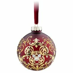 Best Pirce ???? Disney ???? Christmas Ornament - Mickey Mouse Icon Ball - Victorian Filigree ????