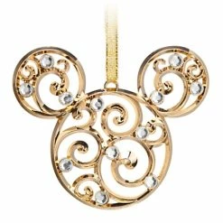 Outlet ???? Disney ❄ Christmas Ornament - Bohemian Filigree Mickey Mouse - Gold ❤️