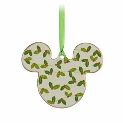Flash Sale ???? Disney Disc Ornament - Mickey Mouse - Holly ????
