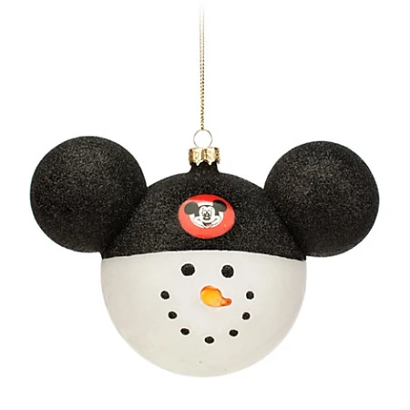 Deals ???? Disney Mickey Ears Icon Ornament - Snowman - Mickey Mouse Club ????