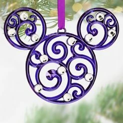 Promo ???? Disney ???? Christmas Ornament - Bohemian Filigree Mickey Mouse - Purple ????