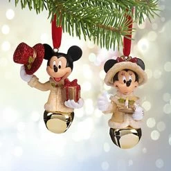 Deals ???? Disney ❄ Christmas Ornament Set - Victorian Mickey And Minnie Bells ????