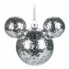 Discount ???? Disney Mickey Ears Ornament - Mickey Mouse Icon - Silver Confetti ✔️