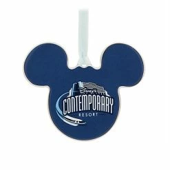 New ???? Disney Disc Ornament - Mickey Mouse - Contemporary Resort ????