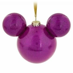 Deals ???? Disney ???? Christmas Ornament - Mickey Mouse Icon - Magenta ⌛