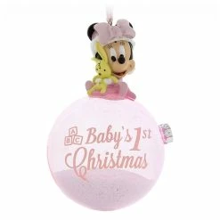 Buy ⌛ Disney ❄ Christmas Ornament - Baby's 1st ❄ Christmas - Minnie Mouse ????