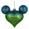 Top 10 ???? Disney Mickey Ears Icon Ornament - Mickey Mouse Ombre - Blue & Green ????