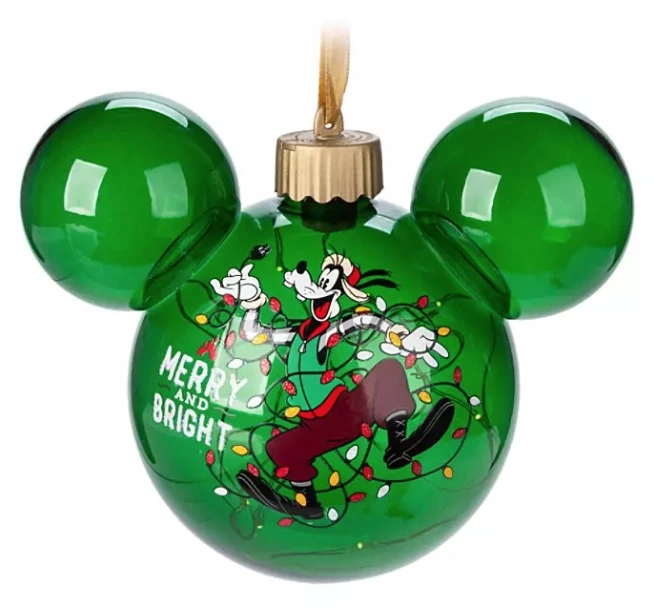 Best Pirce ???? Disney Mickey Ears Icon Ornament - Goofy Light-Up - Merry And Bright ✨