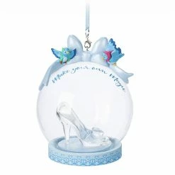 Wholesale ???? Disney Globe Ornament - Cinderella Glass Slipper - Make Your Own Magic ????