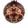 Brand new ???? Disney ???? Christmas Ornament - Mickey Icon - Victorian Filigree - Red ????