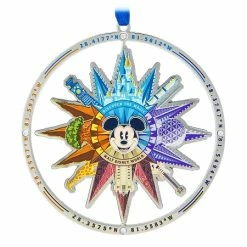Flash Sale ???? Disney Disc Ornament - Mickey Four Parks Compass - Spinner ????