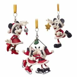 Deals ???? Disney Holiday Ornament Set - Turn Of The Century - Mickey And Minnie ⭐