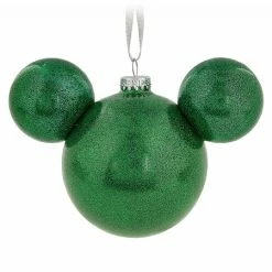 Coupon ???? Disney ???? Christmas Ornament - Mickey Mouse Icon - Green ????