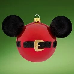 Flash Sale ???? Disney Mickey Ears Icon Ornament - Santa Mickey Mouse Belt ????