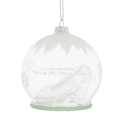 Flash Sale ???? Disney ❄ Christmas Ornament - Cinderella Glass Slipper - Glass Ball ????