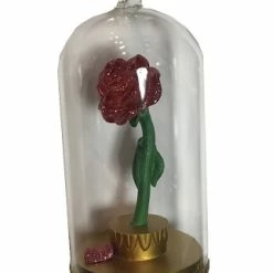 Cheapest ???? Disney ❄ Christmas Ornament - Belle's Enchanted Rose - Light Up ????
