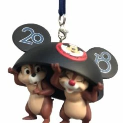 Buy ❤️ Disney ❄ Christmas Ornament - 2018 Chip N Dale With Ears Hat ????