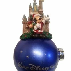 Outlet ???? Disney ???? Christmas Ornament - Cinderella Castle And Santa Mickey Mouse ????