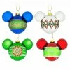 Deals ???? Disney ???? Christmas Ornament Set - Mickey Icons And Snowflakes - Set Of 4 ????
