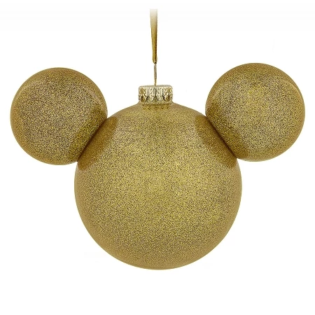 Promo ⌛ Disney ❄ Christmas Ornament - Mickey Mouse Icon - Gold ????