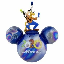 Best Sale ???? Disney Mickey Ears Icon Ornament - 2020 Dated - Goofy And Pluto ✨