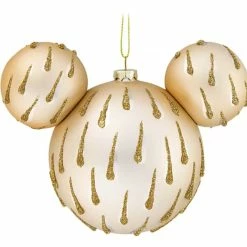 Cheapest ???? Disney Mickey Ears Icon Ornament - Mickey Mouse Icon - Gold Drops ????