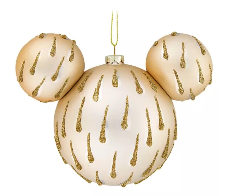 Cheapest ???? Disney Mickey Ears Icon Ornament - Mickey Mouse Icon - Gold Drops ????