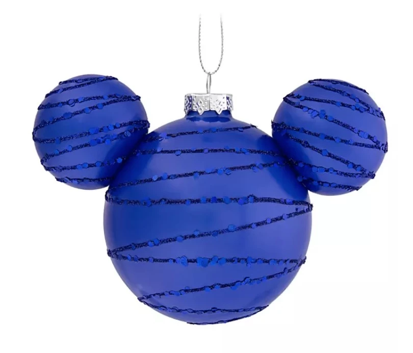 Flash Sale ❤️ Disney Mickey Ears Icon Ornament - Mickey Mouse Icon - Cobalt ????