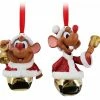 Coupon ⌛ Disney Bell Ornament Set - Santa Jaq And Gus - Cinderella ????