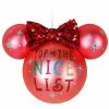 Best Pirce ???? Disney Mickey Ears Icon Ornament - Minnie Mouse - Nice List ⭐
