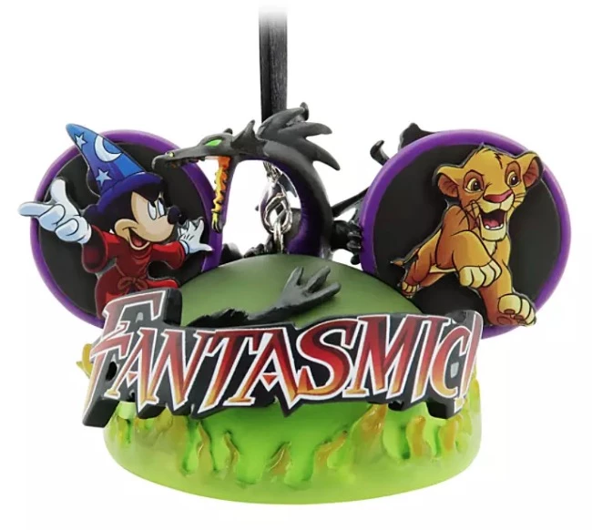 Deals ???? Disney Ears Hat Ornament - Fantasmic - Hollywood Studios ????