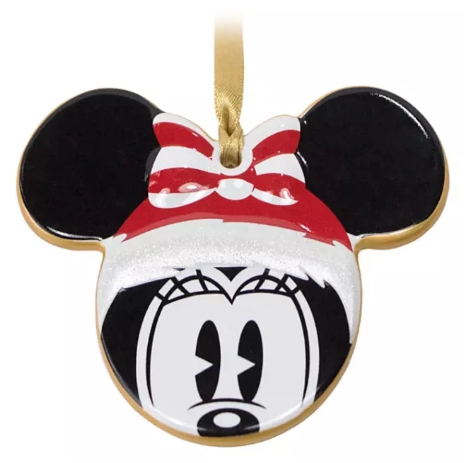 Top 10 ???? Disney Disc Ornament - Santa Minnie Mouse Icon - Ceramic ????