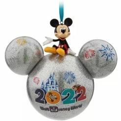 Budget ???? Disney Mickey Ears Icon Ornament - 2022 Dated - Mickey & Friends ????