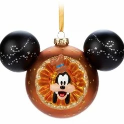 New ???? Disney Mickey Ears Icon Ornament - Goofy Sunburst ✔️