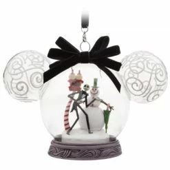 Deals ???? Disney Mickey Ears Icon Ornament - Jack Skellington And Snowman ????