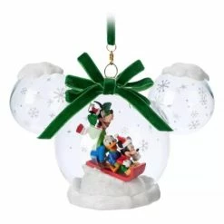Best Sale ???? Disney Mickey Ears Icon Ornament - Mickey And Friends Snow ⌛